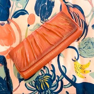 Lauren Merkin Caroline Textured Lines Clutch